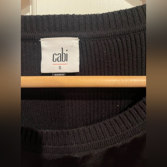 CAbi Crosstie Pullover Ribbed Knit Top S - Picture 3 of 6